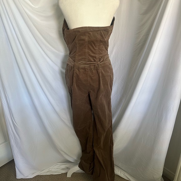 Corduroy jumpsuit backless - Picture 3 of 9